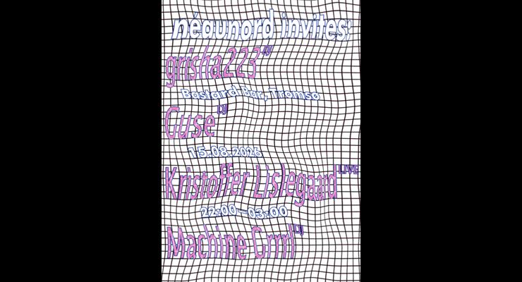 Bilde for arrangement NÉAUNORD INVITES: Kristoffer Lislegaard, Machine Grrrl, GUSE og grisha223